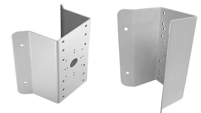Soporte para camara de vigilancia en poste Soporte para camara de vigilancia en poste